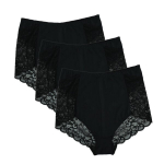 Naiste aluspesu Bisoks 71174 must, 3 tk