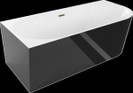 Vann Mexen Mia, vasakpoolse nurgaga, 170 x 80 cm, White/Black+Gold