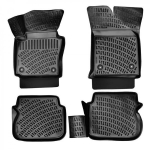 Auto kummimatid mustad 3D RIZLINE VW CADDY (2004-2020)