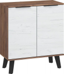 Kummut Sven 2D, tumepruun/valge