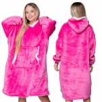 Pleed-kampsun naistele 2in1, roosa