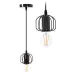 Rippuv laelamp Loft Black Shine App595-1CP