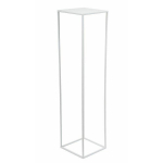 Moodne lillealus, valge, 100 cm