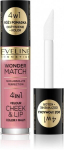 P&otilde;sepuna ja huulel&auml;ige Eveline Wonder Match 4in1, 4,5 ml, 03