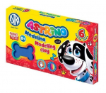 Plastiliin Astrino Astra, 6 v&auml;rvi