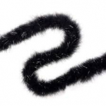 Marabou suled 180 cm, must