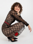 Kleit naistele 2016103332021, must, 44
