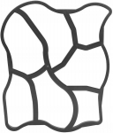 Sillutise vorm, betoon, sillutuskivid 50x60 cm