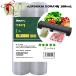 Vaakumpakendamise kottide komplekt Beoro 2 x 15 x 600 cm, 2 rulli