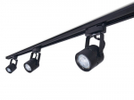 Steka Violet LED r&ouml;&ouml;pmelamp GU10 x3 + 1,5m komplekt - must