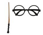 Karnevalikomplekt Harry Potter, pruun/must, 2tk.