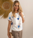 M.Hajdan naiste pluus 222739 01, valge/beež