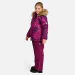 Huppa T&uuml;drukute talvekomplekt MARVEL, burgundy pattern/ burgundy, 146 cm