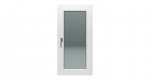 Avatav PVC aken 600x1230 Arutech, valge/valge