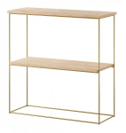 Riiul Furniture Toni, pruun/nahkne