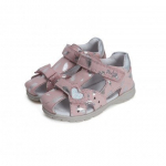 Nahast sandaalid t&uuml;drukutele D.D.Step, roosa