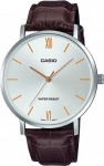 Meeste k&auml;ekell Casio, h&otilde;bedane/pruun