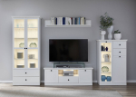 Vitriinkapp Trendteam Baxter, 120x41xH194 cm, valge