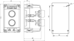 Juhtimispult ST22K2-01-1 START-STOP nupud