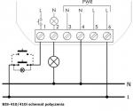 BIS-410 LED bistabiilne relee koos taimeriga