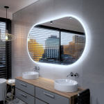Peegel LED-valgustusega Vannituppa, Magamistuppa, Elutuppa - Hamburg - 100 cm, 60 cm, LED Veidrodis Modelis - Hamburg 100 cm x 60 cm