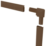 Moskitiera okno alu 120 x 140 brąz