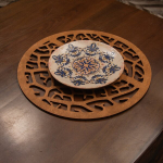 Stalo kilimėlio rinkinys (4 vienetai) Coral - Walnut