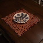 Stalo kilimėlio rinkinys (4 vienetai) Pointy - Rose