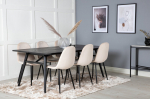 Pikendatav s&ouml;&ouml;gilaud Sleek 195/280&times;95 cm, must