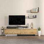 TV alus Kalune Design Tammy, hall/pruun