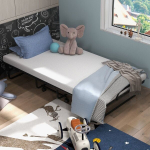 Kokkupandav voodi Costway, 96x191 cm, valge/must