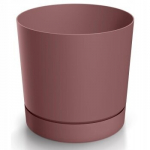 Marsala plastikust alusega pott 17,8 cm Tubo