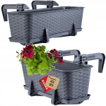 R&otilde;du lillepoti kastihoidjate komplekt 40+60cm
