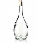 Klaasveinipudel 500 ml korgi oliivi&otilde;li &auml;&auml;dika moonshine alkoholilik&ouml;&ouml;riga