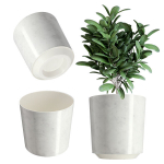 Lillepoti Lillepoti kate Valge marmor 19x20cm