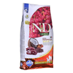 Farmina N&D Quinoa Dog Skin&Coat Adult Medium&Maxi hirveliha ja kookosega, 7 kg