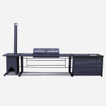 Modulaarne aiak&ouml;&ouml;k Master"Grill, padaahju ja valamulauaga.DM Grill