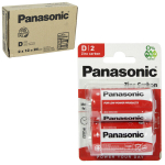 Panasonic patarei Red Zinc R20 (D), 24 tk (12 x 2)