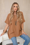 suurem&otilde;&otilde;tmeline pluus ripatsiga camel kesi-28695-U, Universaalne