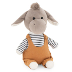 Pehme m&auml;nguasi Frankie the Donkey pruunides p&uuml;kstes 20cm