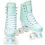 Rulluisud reguleeritava suurusega Raven Noa Mint LED, Suurus 31-34