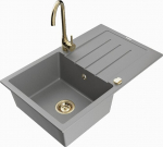 Graniidist k&ouml;&ouml;givalamu Mexen Bruno koos segisti ja sifooniga, Grey/Gold