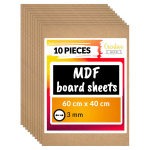 10 x MDF lehed Creative Deco 600 x 400 x 3 mm Puidupaneel, modelleerimine, p&uuml;rograafia