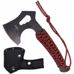Matka elluj&auml;&auml;miskirves Tomahawk Redrope stonewashed hatchet Fox Outdoor, must/punane