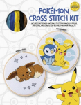 Pok&eacute;Mon Cross Stitch Kit: Includes Patterns and Materials to Stitch Pikachu & Piplup, & Evee, and Charts for 16 Other Pok&eacute;Mon Projects