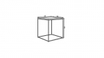 Kohvilaud Furniture Adina, must/pruun