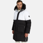 Huppa Unisex talveparka ALASKA, white/ black