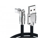 USB t&uuml;&uuml;p C kiirlaadimiskaabel 120w 6A 150cm must