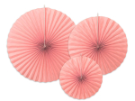 Dekoratiivne rosett, roosa, 1 karp/3 tk