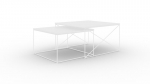 2 kohvilaua komplekt Furniture Licco, valge